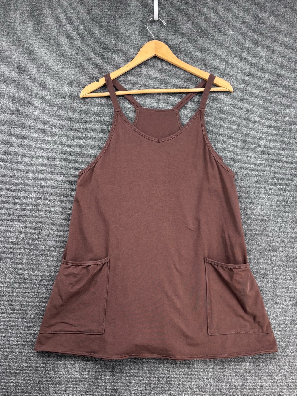 Sporty Chic Athleisure Brown Activewear Mini Dress Women’s M
